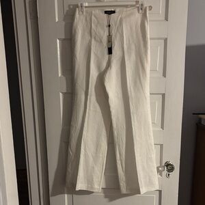 NWT Talbots White Linen Pants